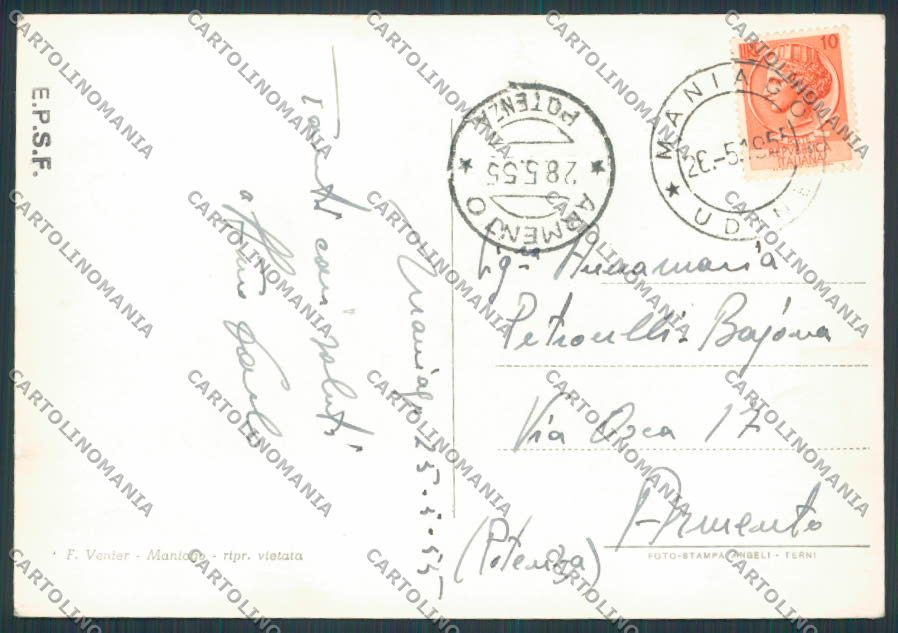 Pordenone Maniago Panorama foto FG cartolina BB2755 – retro