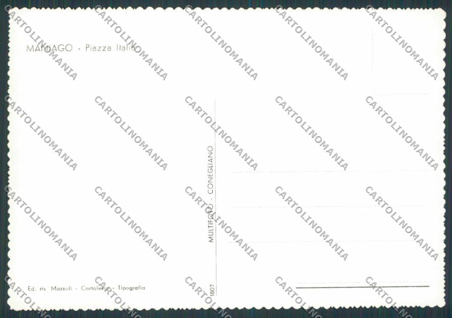 Pordenone Maniago Piazza Italia foto FG cartolina BB2758 – retro