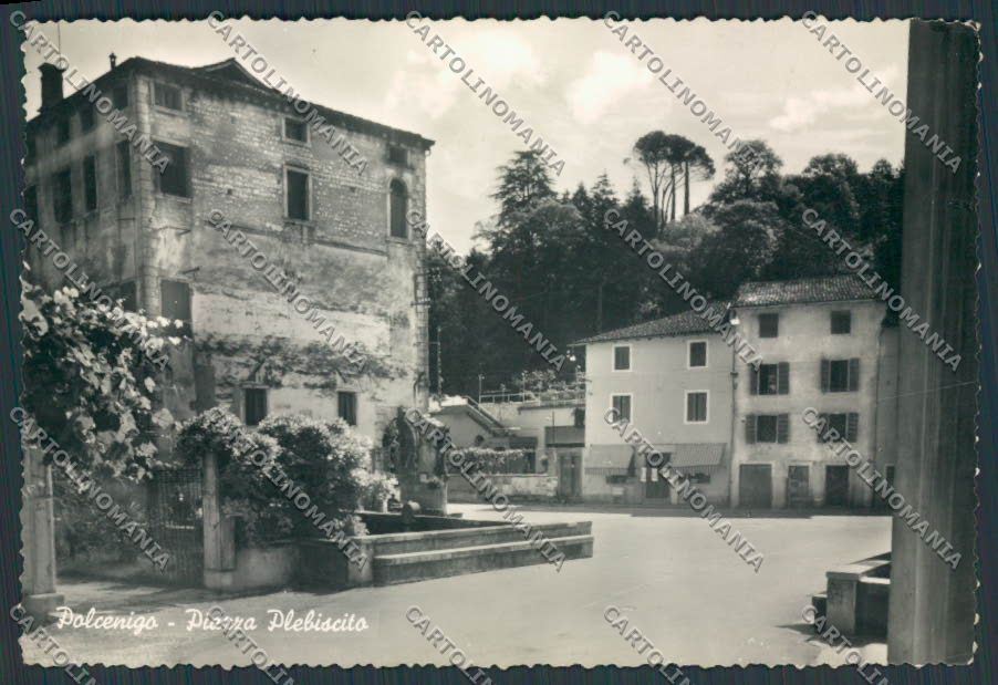 Pordenone Polcenigo Piazza Plebiscito foto FG cartolina BB2786 – fronte