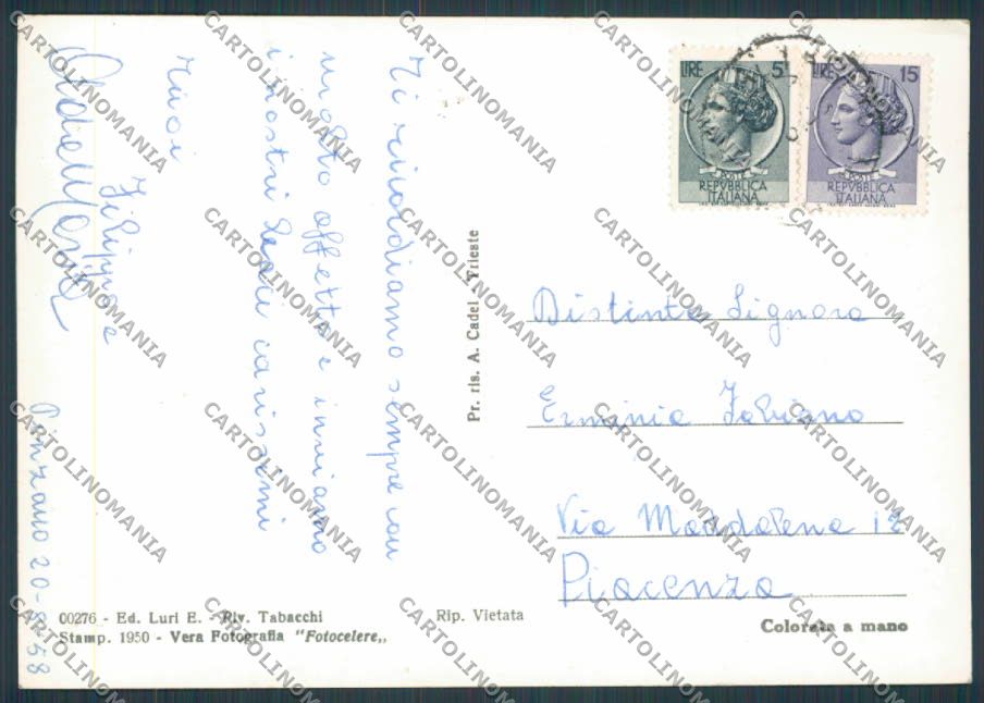 Pordenone Pinzano al Tagliamento Panorama foto FG cartolina BB2809 – retro