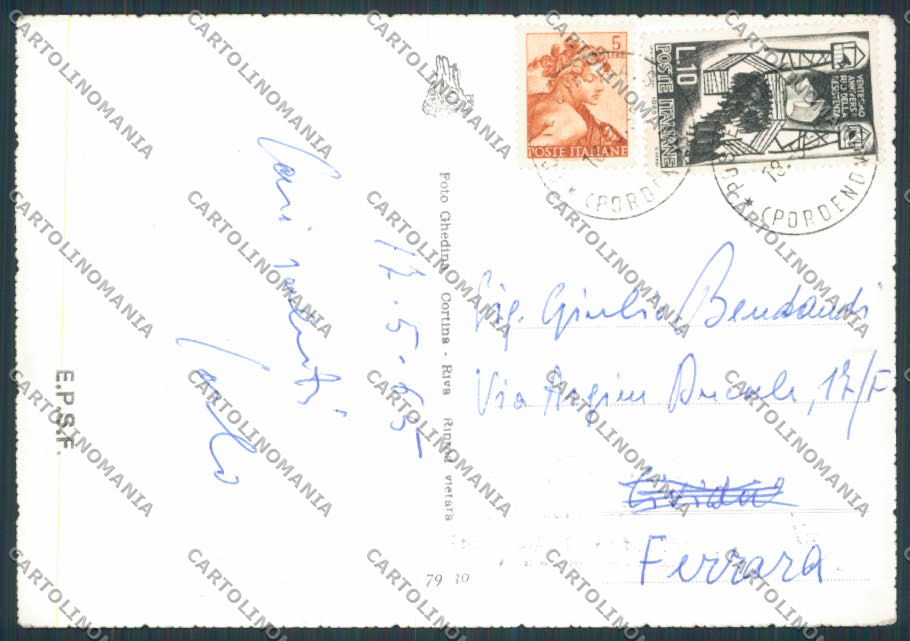 Pordenone Cimolais saluti da foto FG cartolina BB2810 – retro