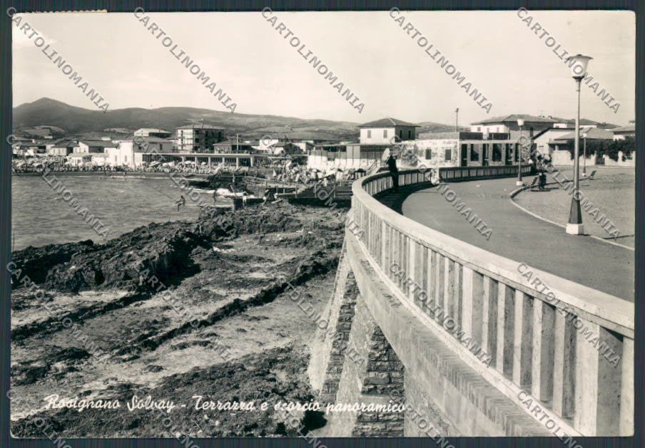 Livorno Rosignano Solvay Spiaggia foto FG cartolina BB2861 – fronte