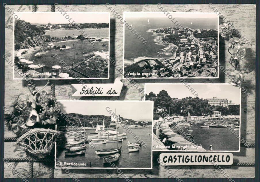 Livorno Castiglioncello saluti da Vedutine foto FG cartolina BB2880 – fronte