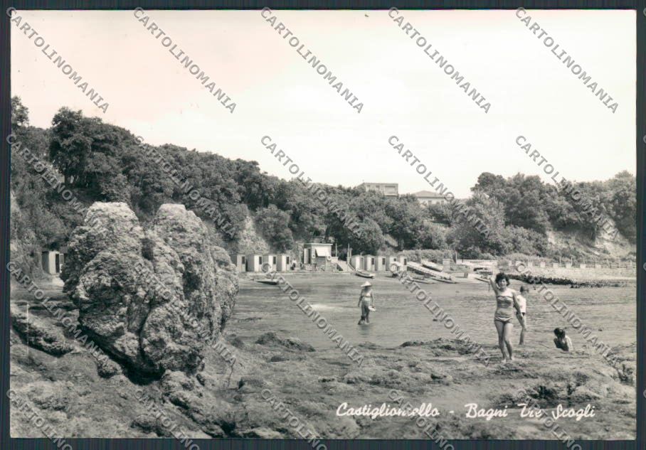 Livorno Castiglioncello Bagni tre Sogli foto FG cartolina BB2884 – fronte