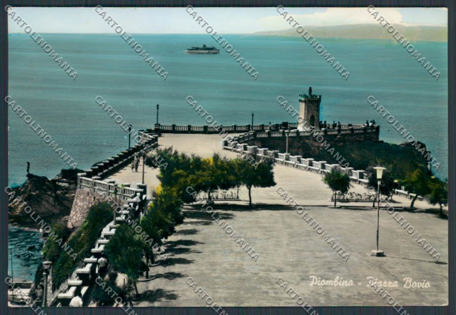 Livorno Piombino Piazza Bovio foto FG cartolina BB2893 – fronte