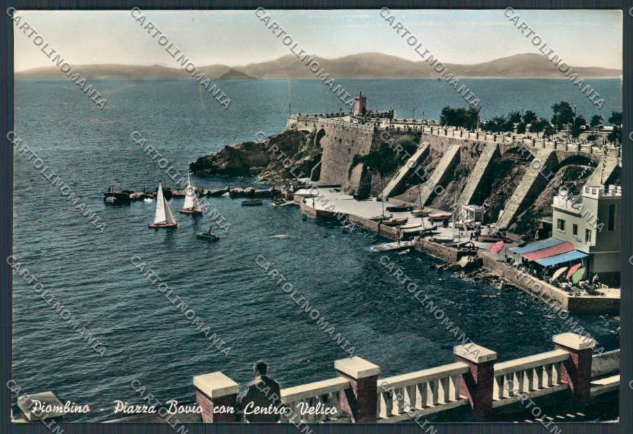 Livorno Piombino Piazza Bovio foto FG cartolina BB2894 – fronte