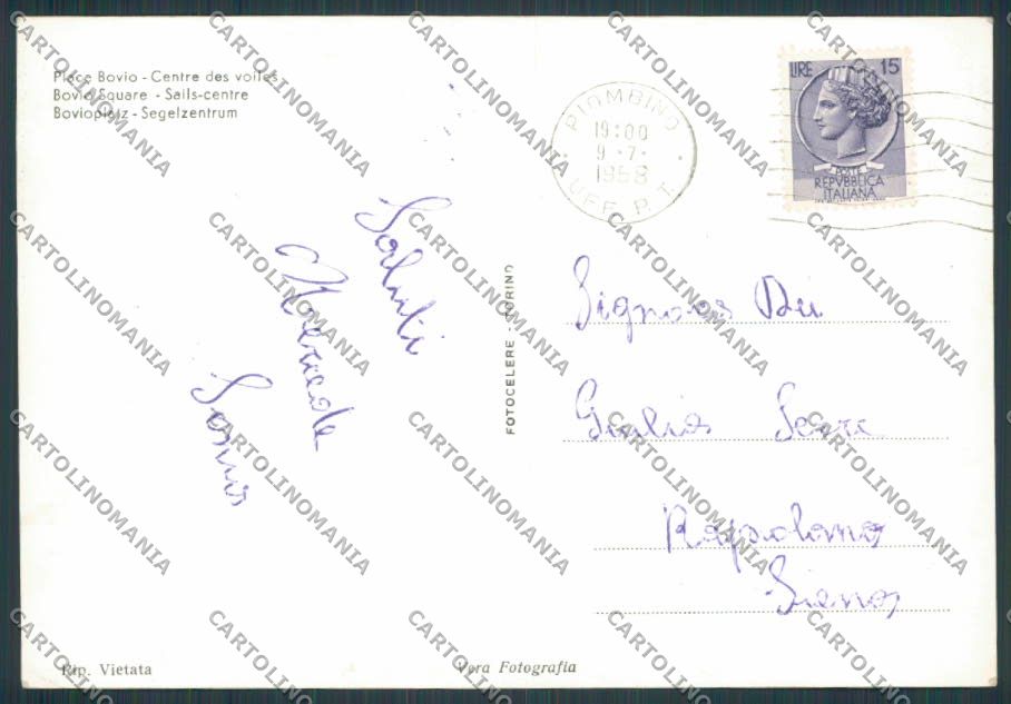 Livorno Piombino Piazza Bovio foto FG cartolina BB2894 – retro