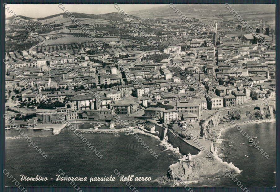 Livorno Piombino Veduta Aerea foto FG cartolina BB2895 – fronte