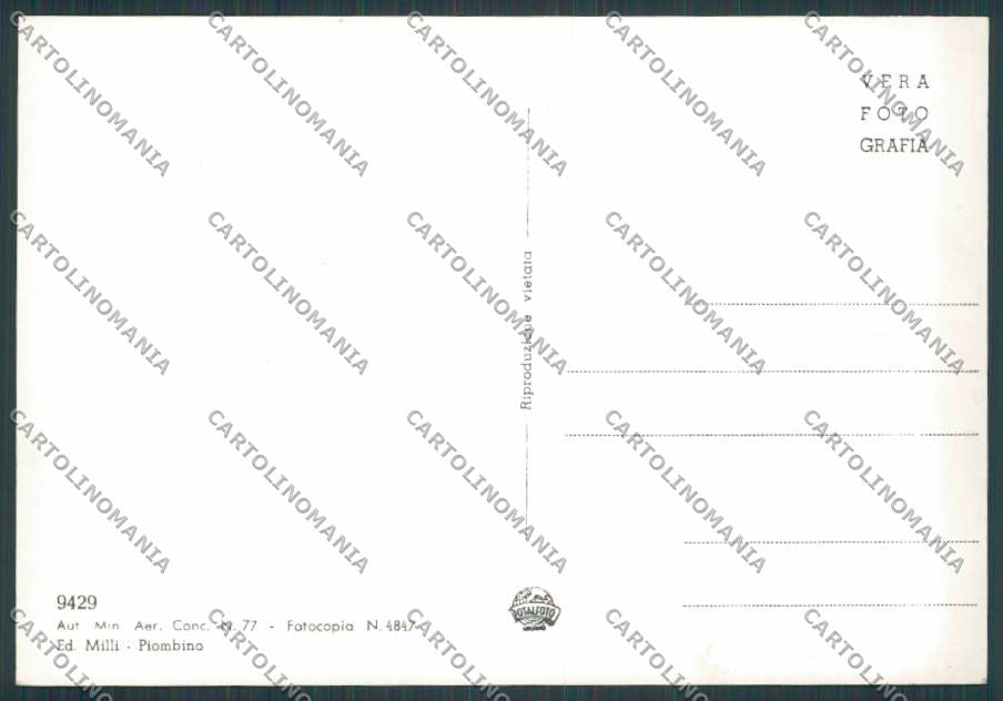 Livorno Piombino Veduta Aerea foto FG cartolina BB2895 – retro