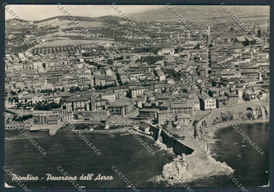Livorno Piombino Veduta Aerea foto FG cartolina BB2896 – fronte