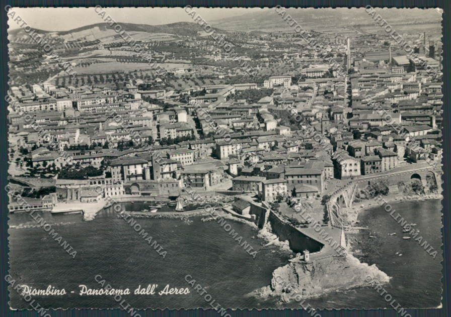 Livorno Piombino Veduta Aerea foto FG cartolina BB2897 – fronte