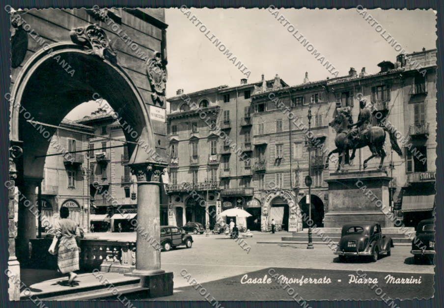 Alessandria Casale Monferrato Piazza Mazzini foto FG cartolina BB2925 – fronte