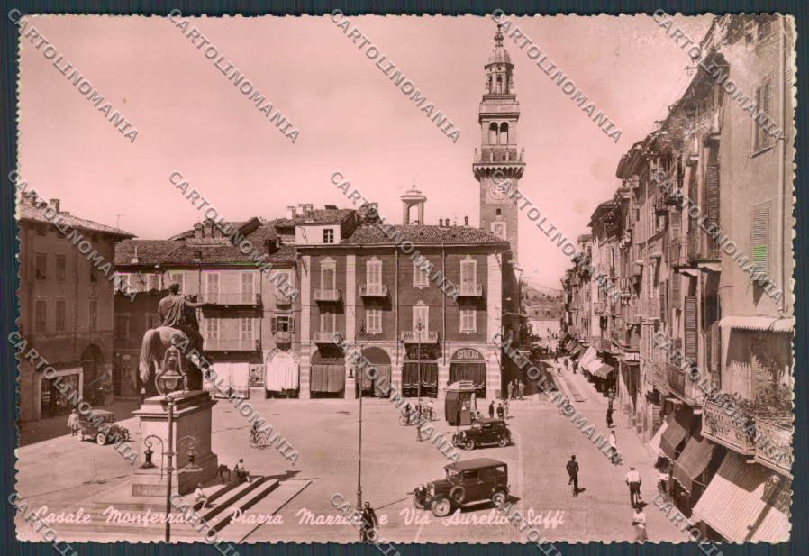 Alessandria Casale Monferrato Piazza Mazzini foto FG cartolina BB2927 – fronte