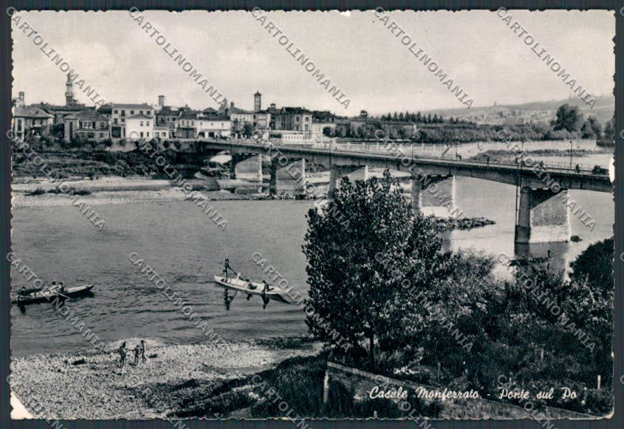 Alessandria Casale Monferrato Ponte sul Po ABRASA foto FG cartolina BB2928 – fronte