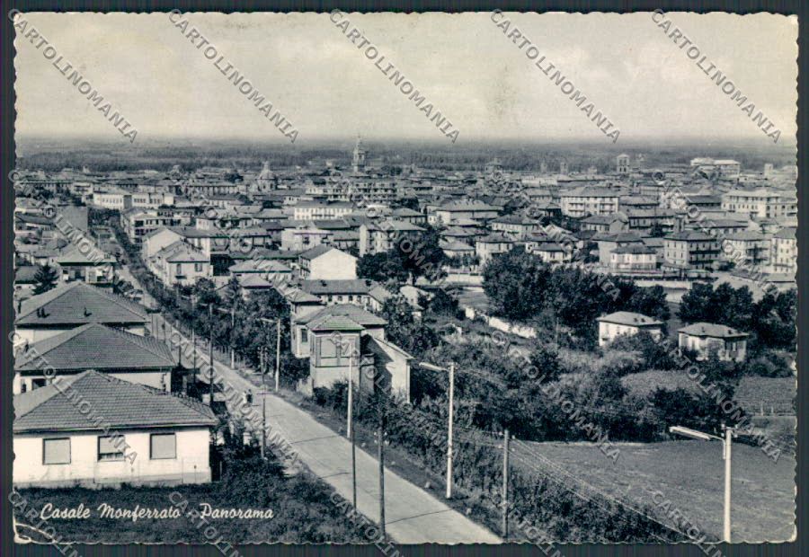 Alessandria Casale Monferrato Panorama PIEGHINA foto FG cartolina BB2929 – fronte