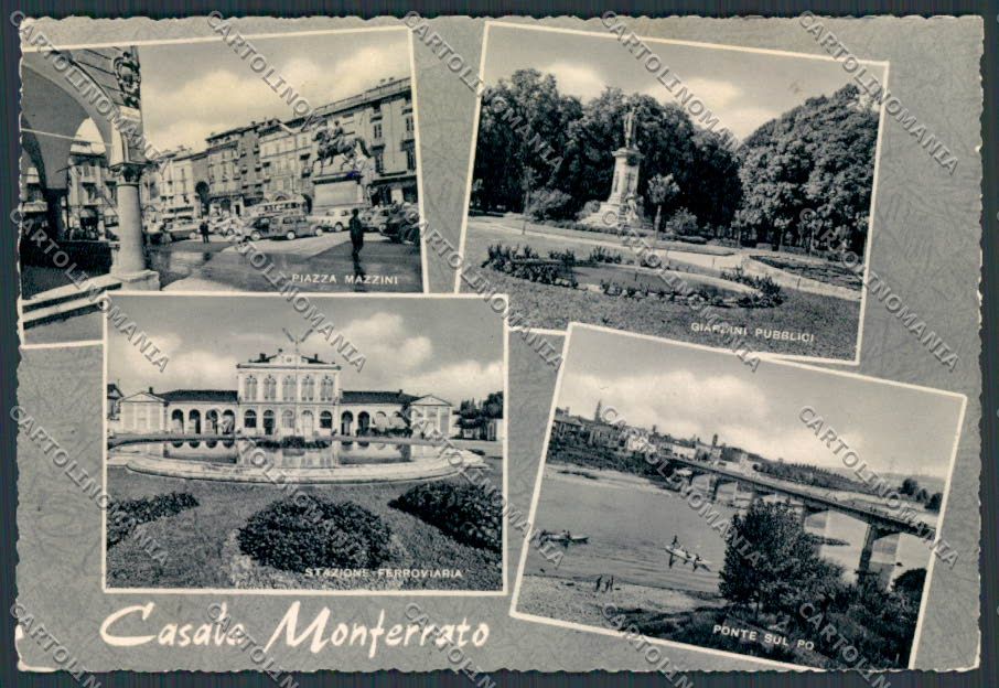 Alessandria Casale Monferrato Vedutine foto FG cartolina BB2930 – fronte