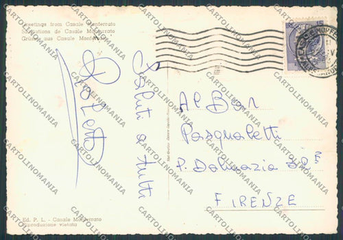 Alessandria Casale Monferrato Vedutine foto FG cartolina BB2930 – retro