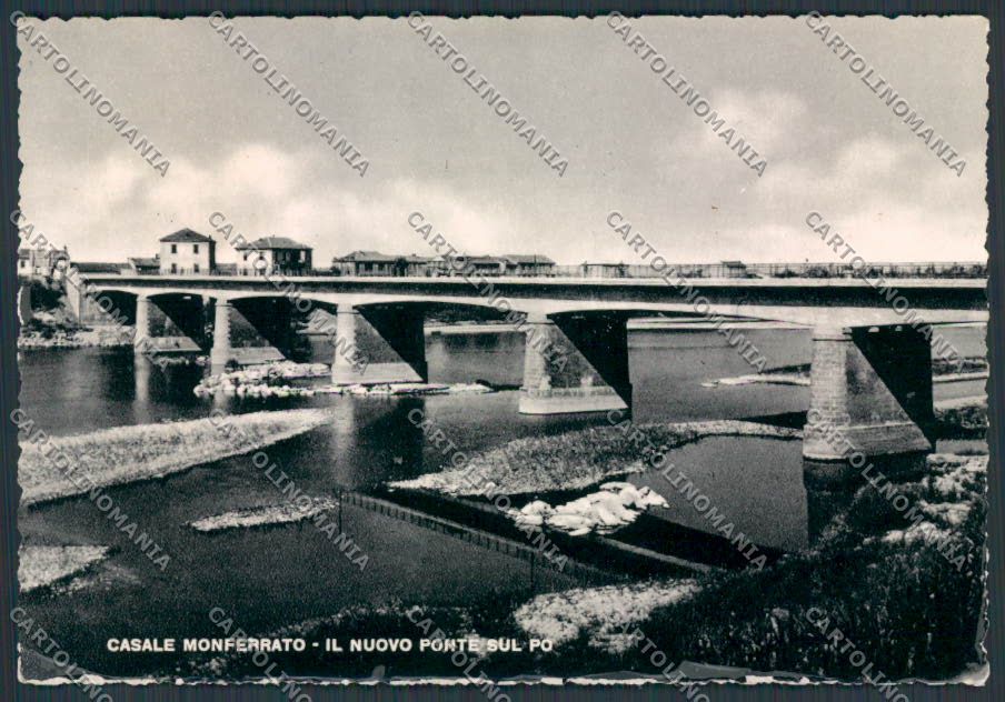 Alessandria Casale Monferrato Ponte sul Po foto FG cartolina BB2931 – fronte