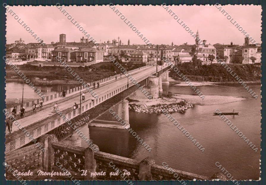 Alessandria Casale Monferrato Ponte sul Po foto FG cartolina BB2932 – fronte