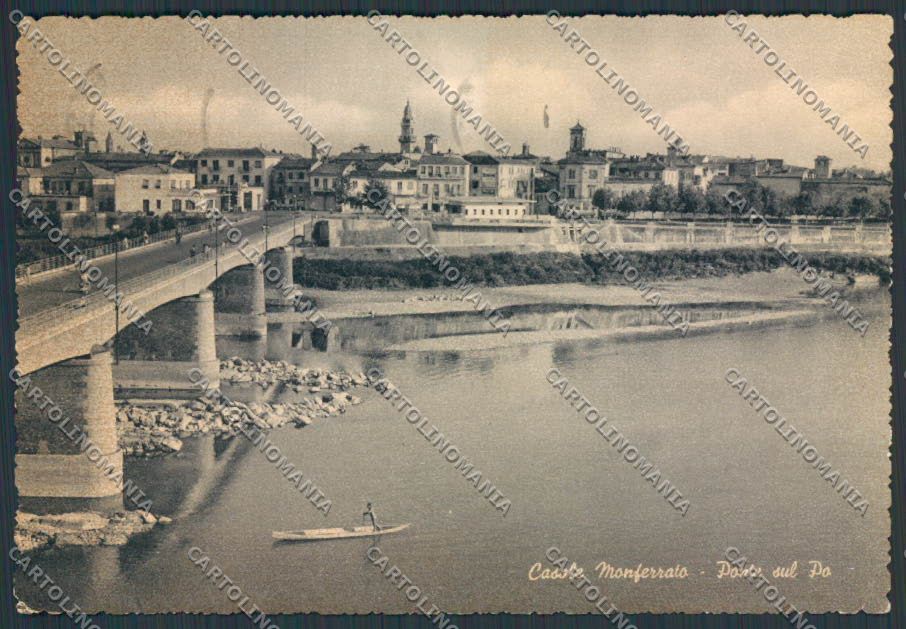 Alessandria Casale Monferrato Ponte sul Po FG cartolina BB2934 – fronte