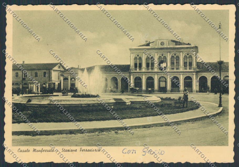 Alessandria Casale Monferrato Stazione Ferroviaria FG cartolina BB2935 – fronte