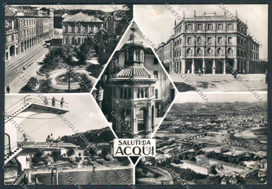 Alessandria Acqui saluti da Vedutine foto FG cartolina BB2937 – fronte