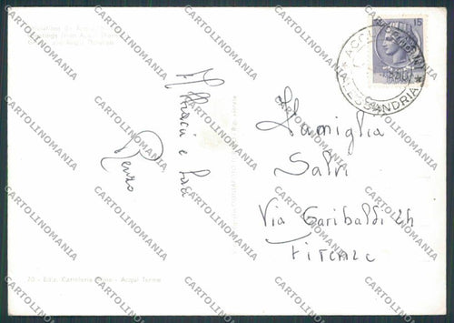 Alessandria Acqui saluti da Vedutine foto FG cartolina BB2938 – retro