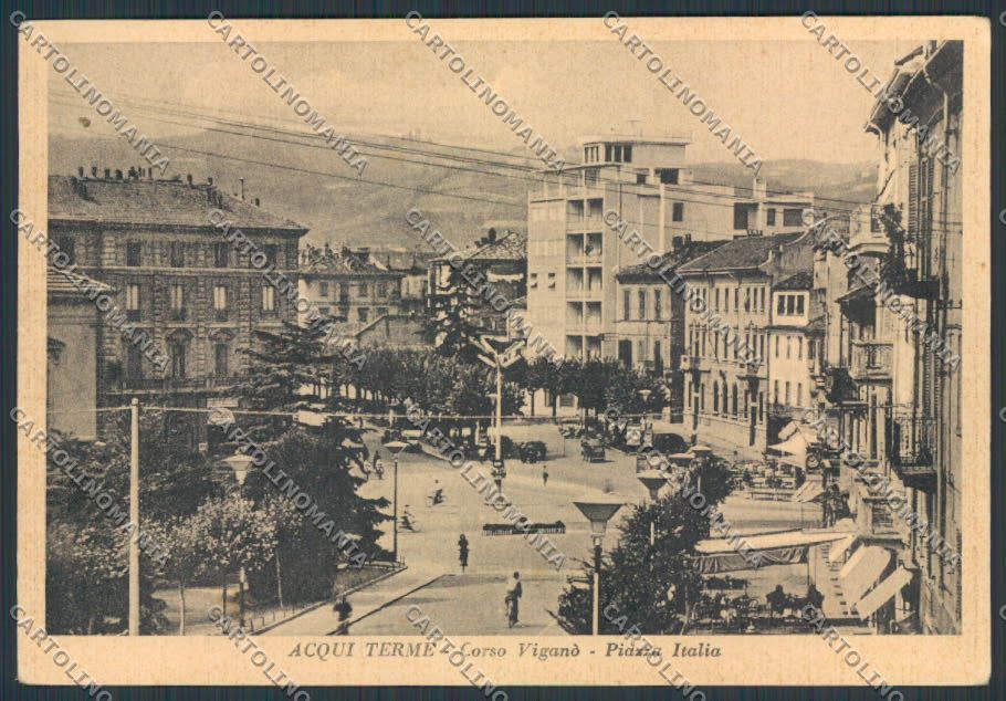 Alessandria Acqui Corso Viganò Piazza Italia FG cartolina BB2949 – fronte