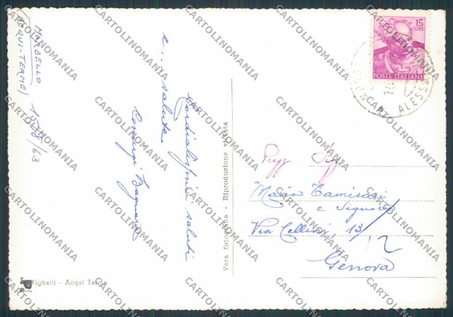 Alessandria Morbello Panorama foto FG cartolina BB2956 – retro