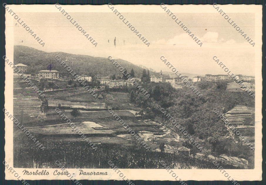 Alessandria Morbello Panorama FG cartolina BB2957 – fronte