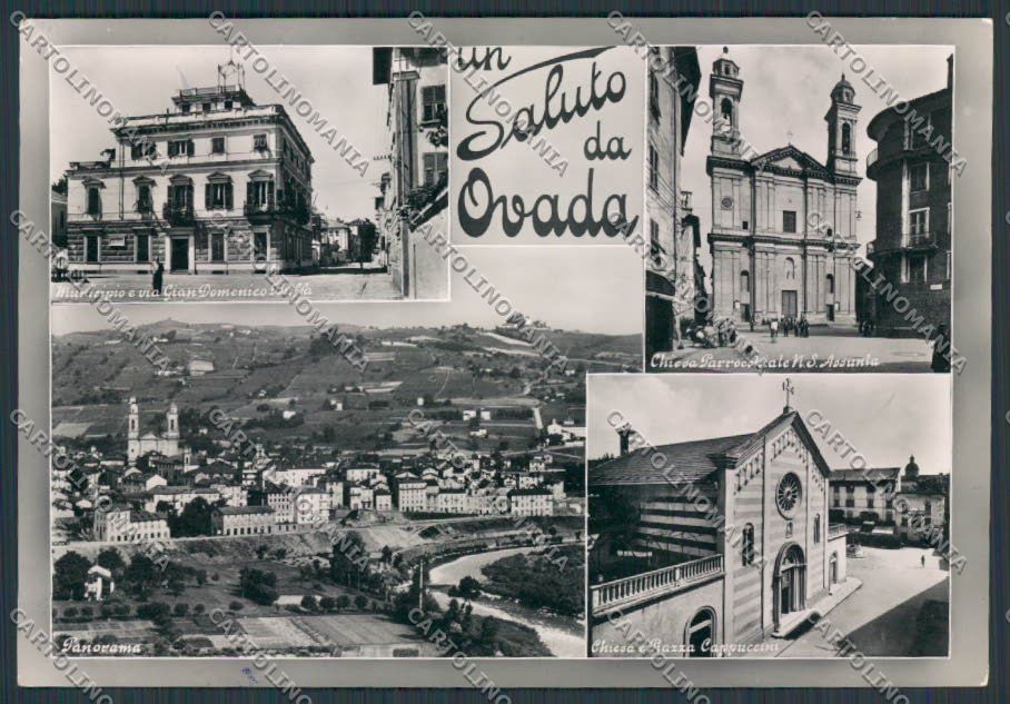 Alessandria Ovada saluti da Vedutine foto FG cartolina BB2963 – fronte