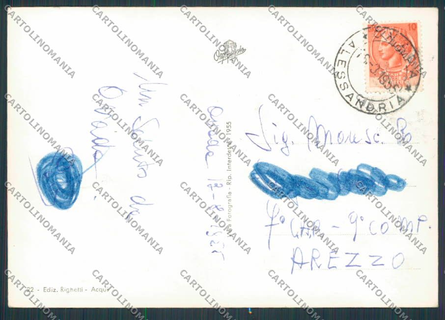 Alessandria Ovada saluti da Vedutine foto FG cartolina BB2963 – retro