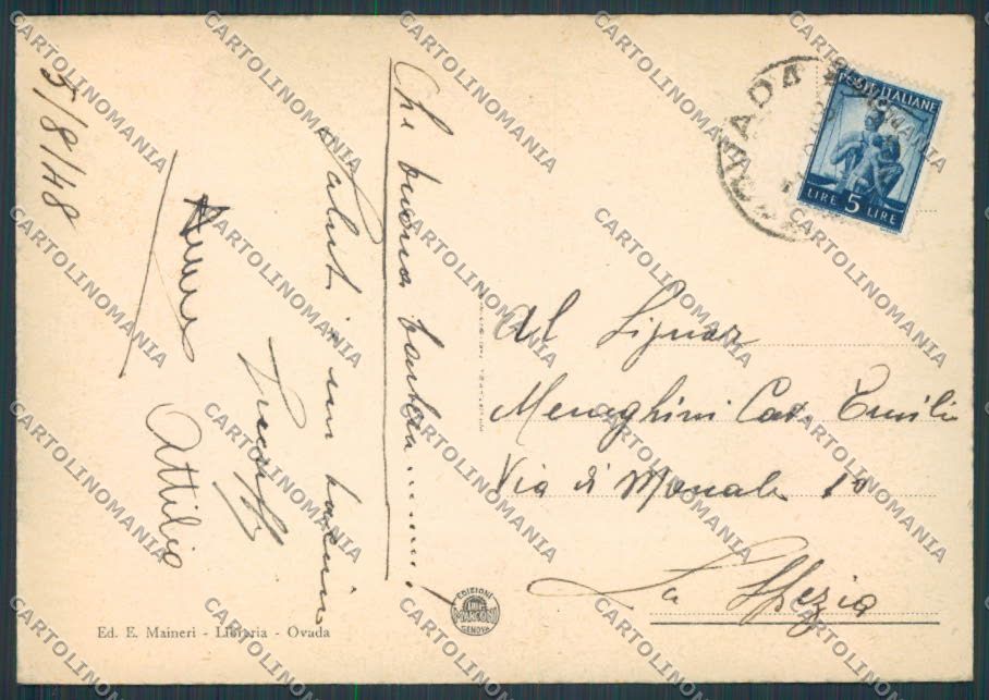 Alessandria Ovada Panorama FG cartolina BB2968 – retro