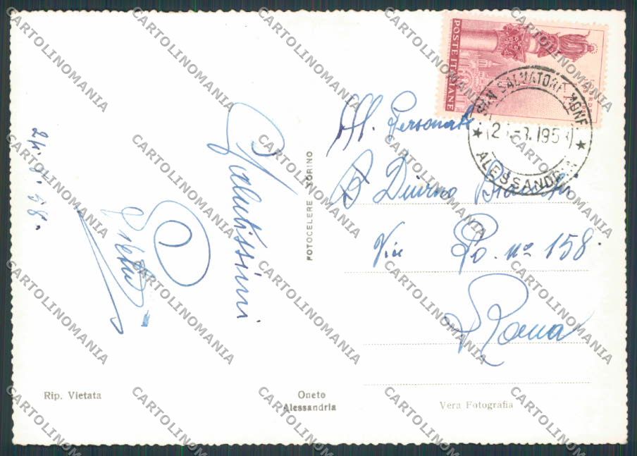 Alessandria San Salvatore Monferrato Panorama MACCHIA foto FG cartolina BB2973 – retro