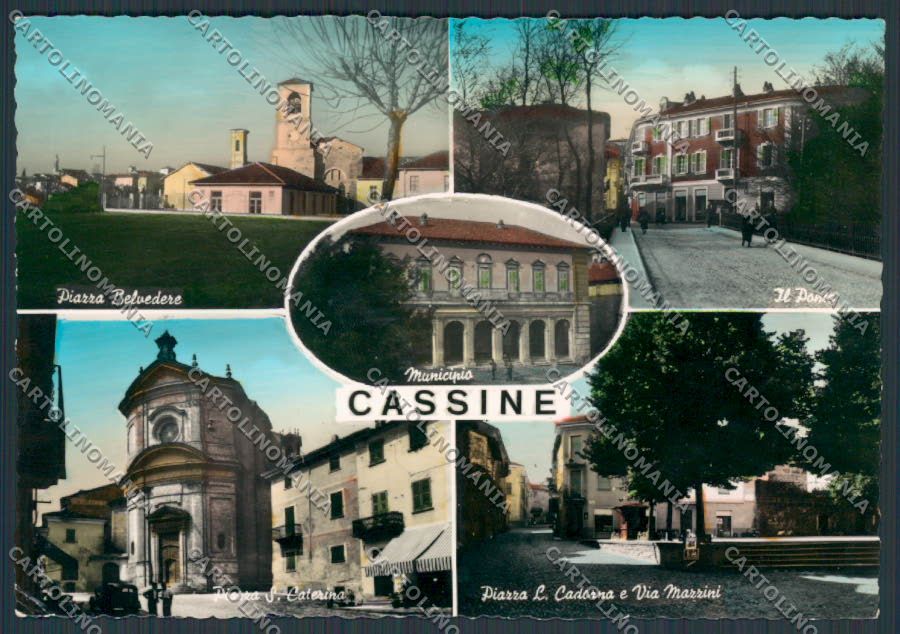 Alessandria Cassine Piazza Cadorna foto FG cartolina BB2980 – fronte