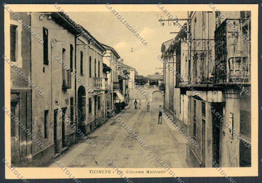 Alessandria Ticineto Via Matteotti FG cartolina BB3009 – fronte