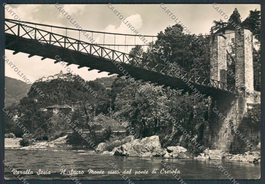 Vercelli Varallo Sesia Sacro Monte Ponte Crevola foto FG cartolina BB3023 – fronte