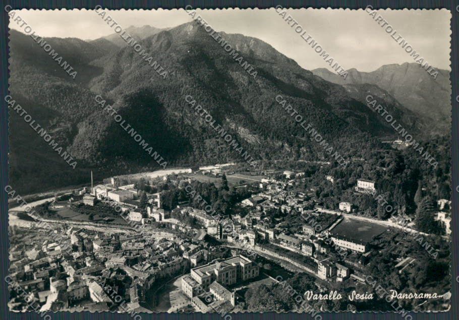 Vercelli Varallo Sesia Panorama foto FG cartolina BB3026 – fronte