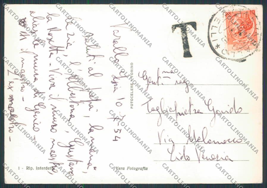 Vercelli Varallo Sesia Funivia Sacro Monte foto FG cartolina BB3030 – retro