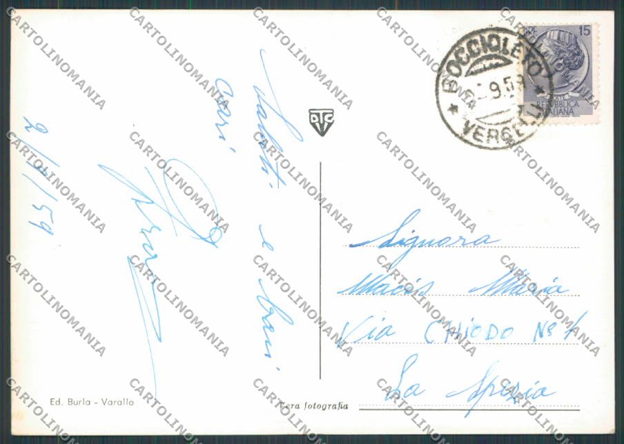 Vercelli Alto Sermenza Rimasco Cerva Boccioleto saluti foto FG cartolina BB3035 – retro