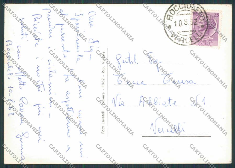 Vercelli Boccioleto Panorama foto FG cartolina BB3037 – retro
