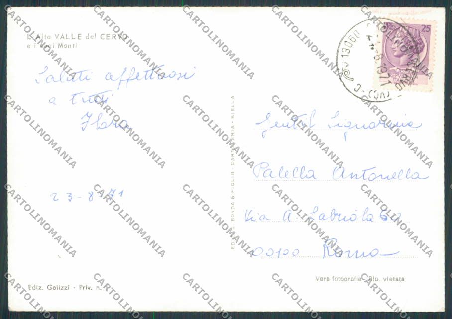 Biella Campiglia Cervo Panorama foto FG cartolina BB3040 – retro
