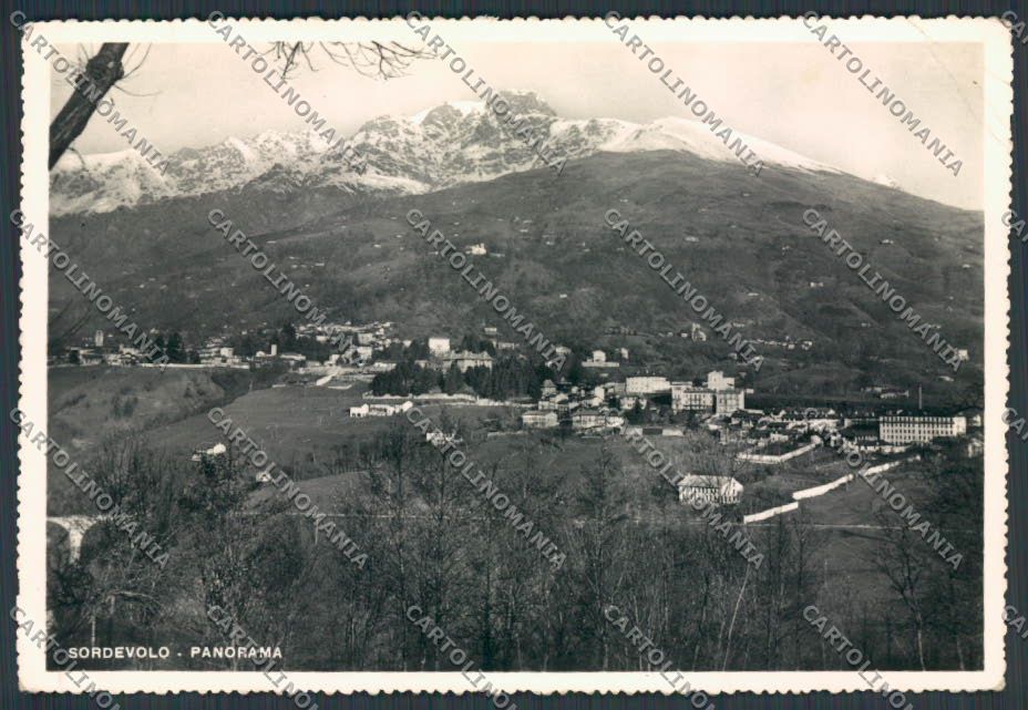 Biella Sordevolo Panorama PISGHINE foto FG cartolina BB3043 – fronte