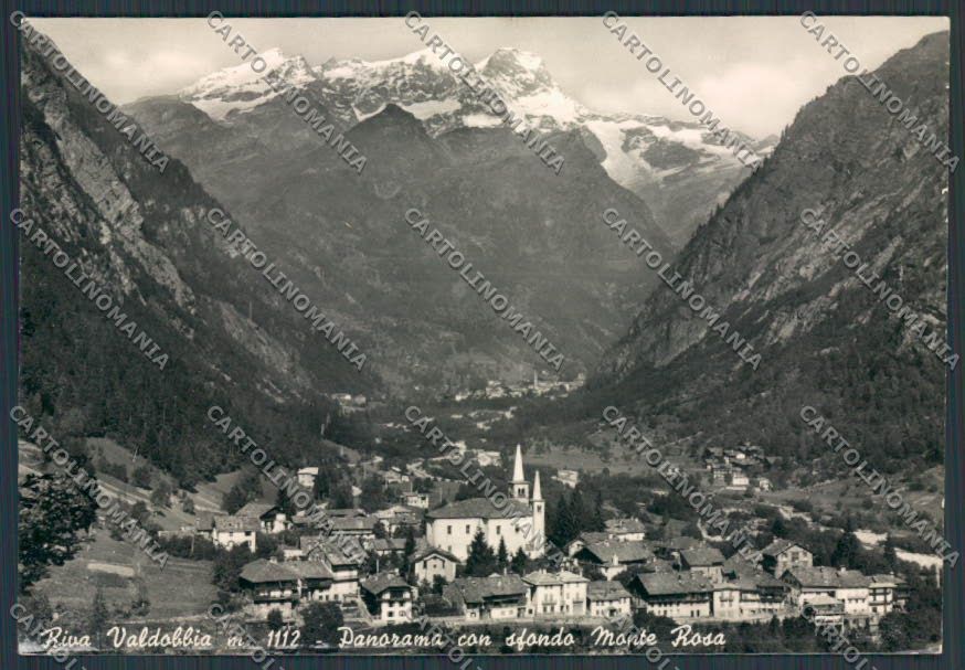 Vercelli Riva Valdobbia Panorama Monte Rosa foto FG cartolina BB3048 – fronte