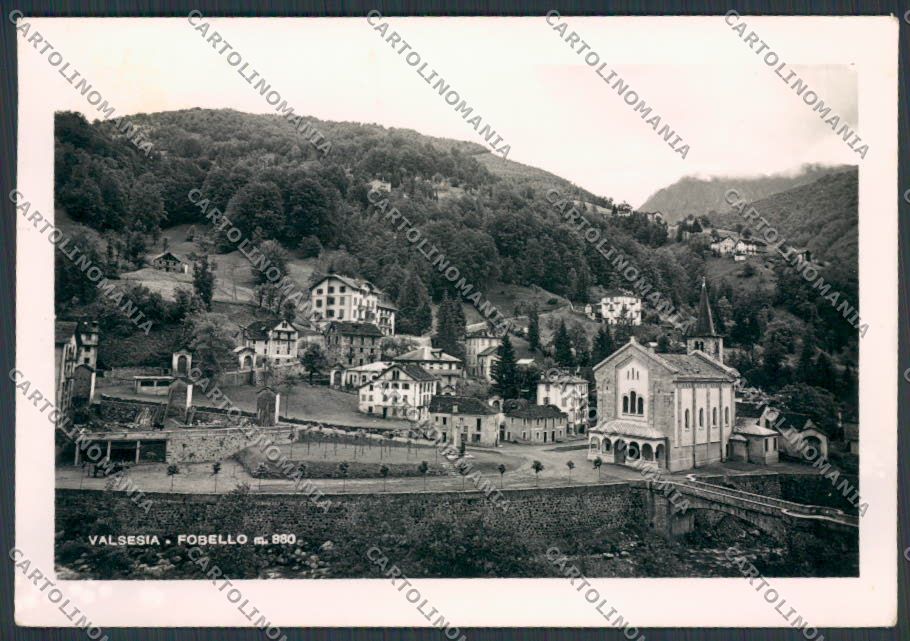 Vercelli Fobello Panorama foto FG cartolina BB3055 – fronte
