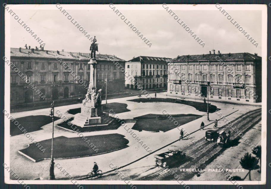 Vercelli Città Piazza Paietta foto FG cartolina BB3062 – fronte
