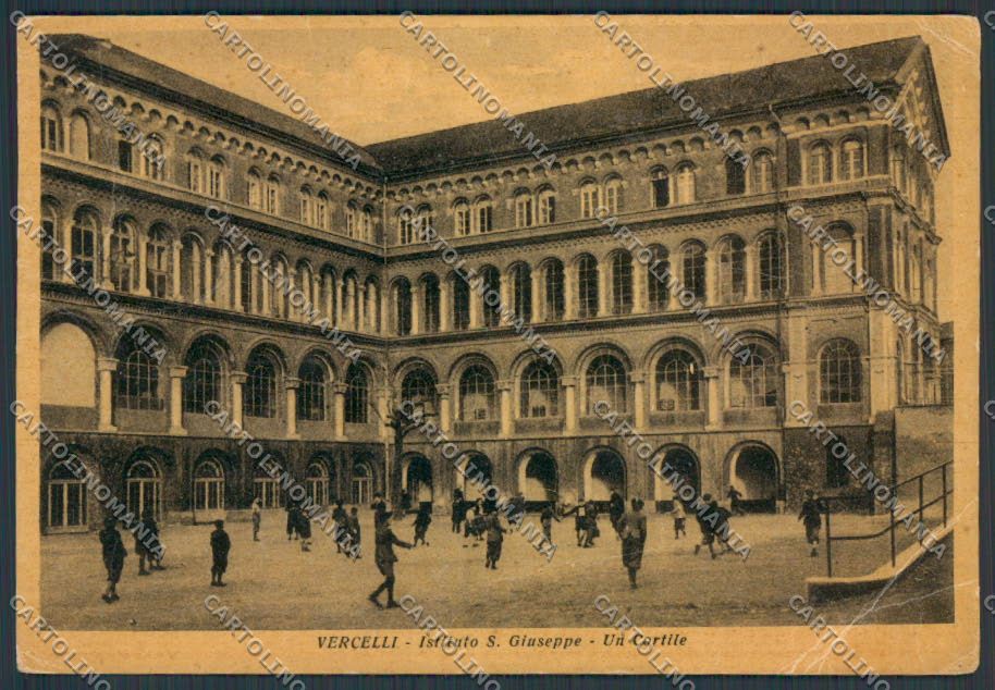 Vercelli Città Istituto San Giuseppe PIEGHE FG cartolina BB3065 – fronte