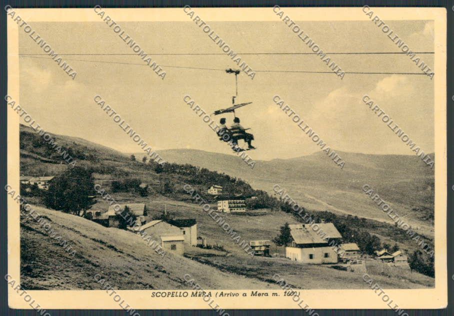 Vercelli Scopello Mera Seggiovia FG cartolina BB3076 – fronte