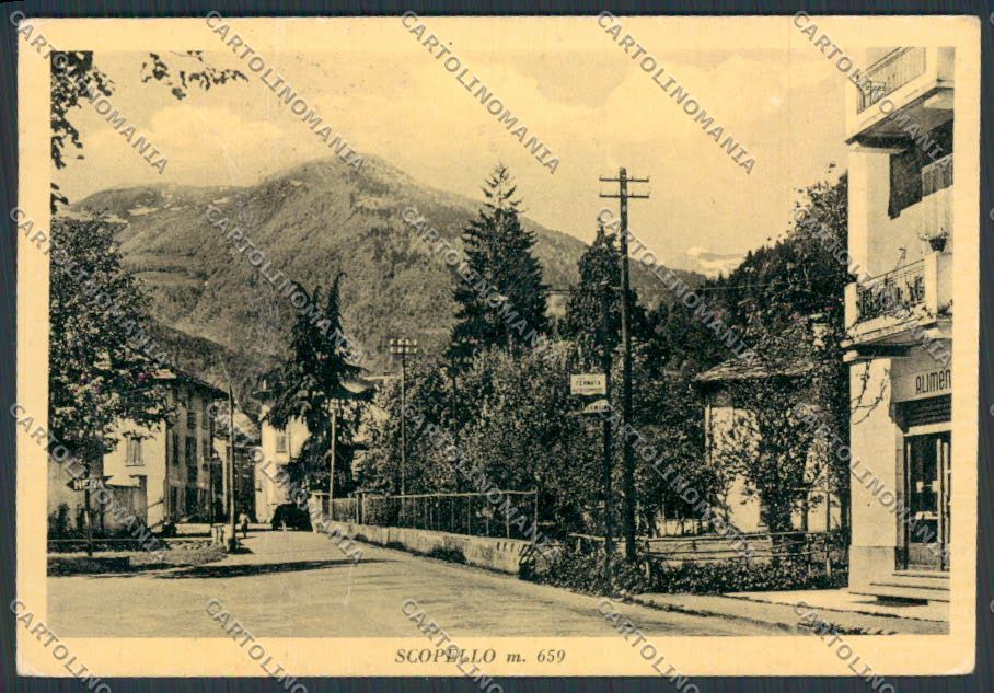 Vercelli Scopello PIEGHINE FG cartolina BB3077 – fronte