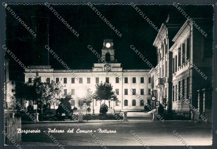 Vercelli Borgosesia Palazzo del Comune foto FG cartolina BB3083 – fronte